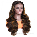 100% Human Hair 30 Inch Straight Brown 4x4 13x4 Transparent Lace Highlight Human Hair Wigs 10a Highlight Body Wave Hair Full Wig